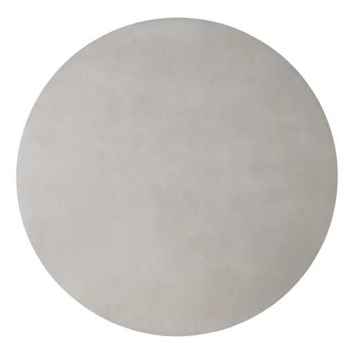 Duncan - Modern Faux Concrete + Walnut Round Dining Table — view 2