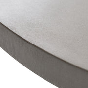 Duncan - Modern Faux Concrete + Walnut Round Dining Table — view 3