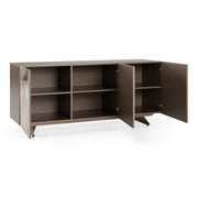 Dunster - Contemporary Beige Ceramic + Metallic Grey Buffet — view 5