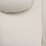 Duran - Contemporary White Fabric 4-Seater Sofa — view 2