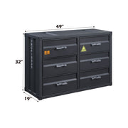 Cargo - Dresser - Gunmetal - R&R Furniture Gallery (Fountain Valley, CA)