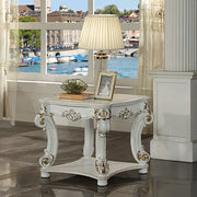 Vendome - 31" End Table - Antique Pearl - R&R Furniture Gallery (Fountain Valley, CA)