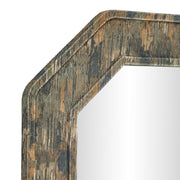 Charlene 35x59-inch watercolor print wall mirror by TOV Furniture with a jewel-toned design and modern aesthetic.