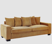 Luxe Sofa With 5 Matching Toss Pillows, Sleek Design, Spacious And Comfortable 3 Seater Couch - R&R Furniture Gallery (Fountain Valley, CA)