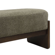 Noble House Loop Yarn Ottoman bench in soft, woven fabric with a modern design, used as a footrest or additional seating.