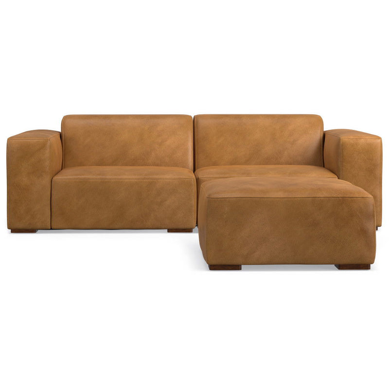 Rex - Handcrafted Sectional Sofa And Ottoman - R&R Furniture Gallery (Fountain Valley, CA)