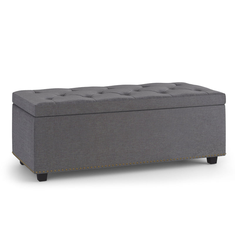Hamilton - Upholstered Lift Top Rectangular Storage Ottoman - R&R Furniture Gallery (Fountain Valley, CA)