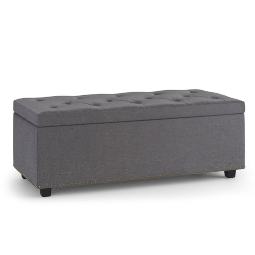 Hamilton - Upholstered Lift Top Rectangular Storage Ottoman - R&R Furniture Gallery (Fountain Valley, CA)