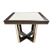 Belmont Place - Rectangular Dining Table - White / Dark Brown - R&R Furniture Gallery (Fountain Valley, CA)