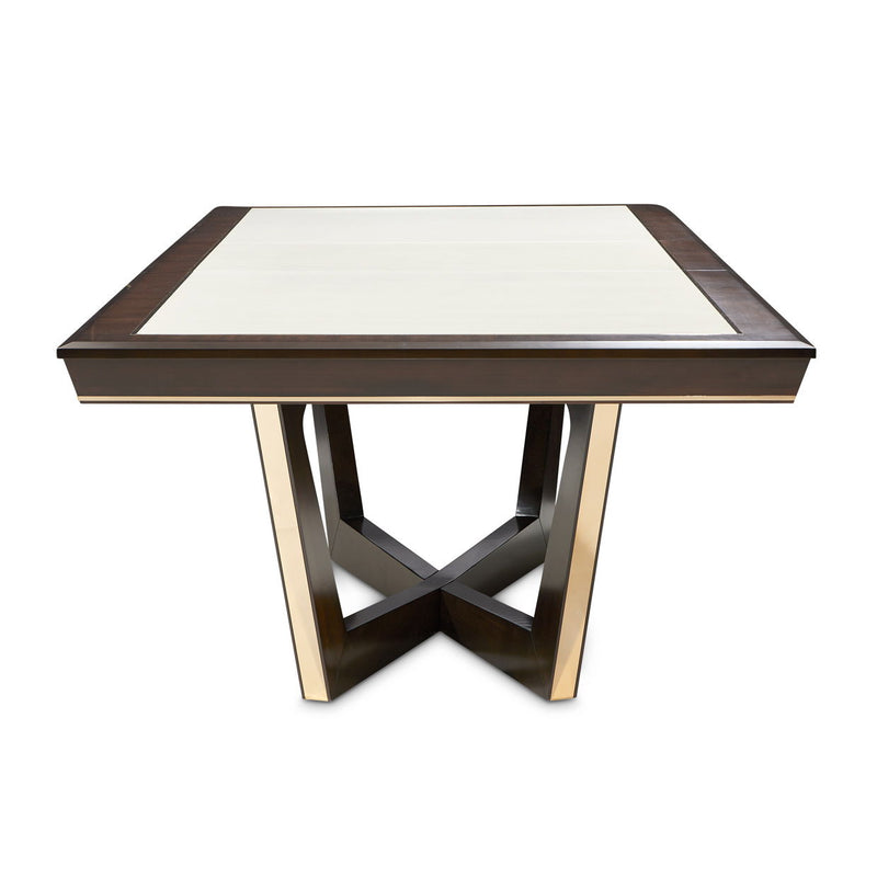 Belmont Place - Rectangular Dining Table - White / Dark Brown - R&R Furniture Gallery (Fountain Valley, CA)