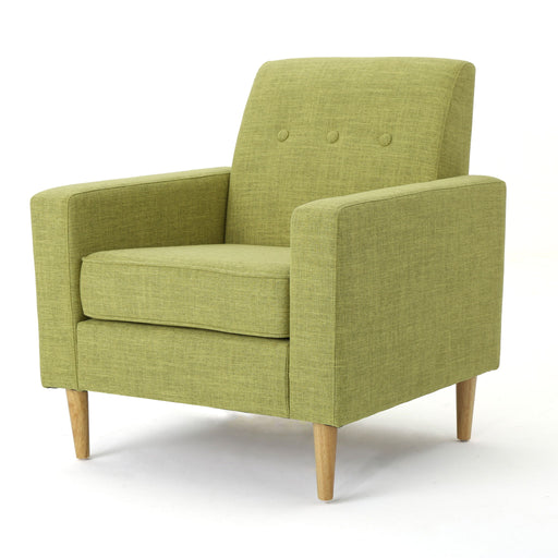 Nebulize - Upholstered Fabric Club Chair With Button Tufted And Square Off Arm And Back - R&R Furniture Gallery (Fountain Valley, CA)