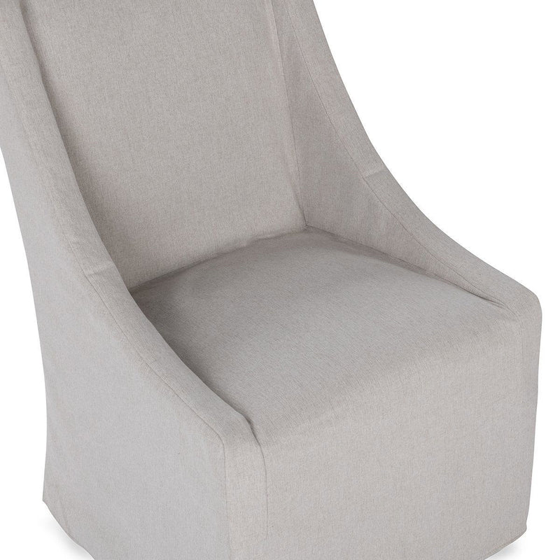 Warwick - Upholstered Rolling Dining Chair - R&R Furniture Gallery (Fountain Valley, CA)