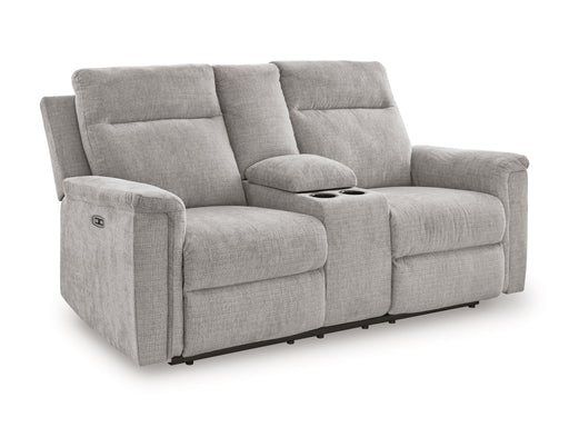 Barnsana - Dbl Power Reclining Loveseat With Console - R&R Furniture Gallery (Fountain Valley, CA)