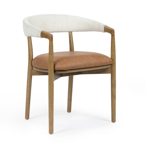 Vina - Dining Chair - Cognac / Cream - R&R Furniture Gallery (Fountain Valley, CA)