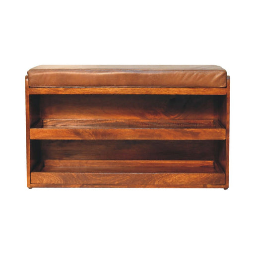Buffalo - Hide Pull Out Shoe Storage Bench - R&R Furniture Gallery (Fountain Valley, CA)