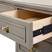 Dauphin - 5 Drawer Executive Desk - R&R Furniture Gallery (Fountain Valley, CA)