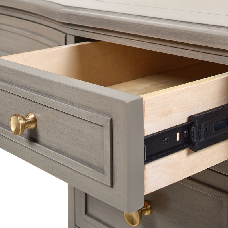 Dauphin - 5 Drawer Executive Desk - R&R Furniture Gallery (Fountain Valley, CA)
