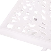 Celestine - Outdoor Cast Aluminum Dining Table With Floral Lattice Design And Umbrella Holder - R&R Furniture Gallery (Fountain Valley, CA)