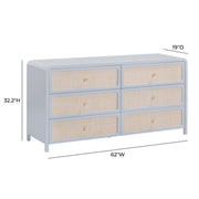 Patty - Rattan 6 Drawer Dresser - R&R Furniture Gallery (Fountain Valley, CA)