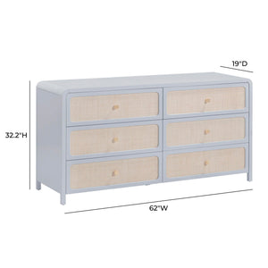 Patty - Rattan 6 Drawer Dresser - R&R Furniture Gallery (Fountain Valley, CA)