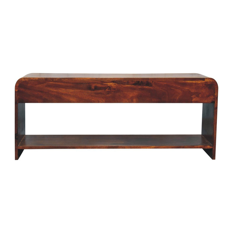 Aspen - Slim Media Unit - Dark Brown - R&R Furniture Gallery (Fountain Valley, CA)