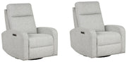 Thriller - Power Swivel Glider Recliner (Set of 2) - R&R Furniture Gallery (Fountain Valley, CA)