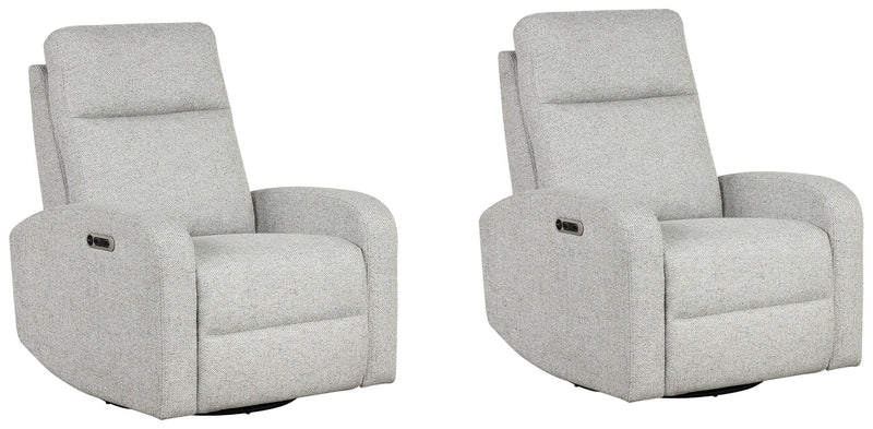 Thriller - Power Swivel Glider Recliner (Set of 2) - R&R Furniture Gallery (Fountain Valley, CA)