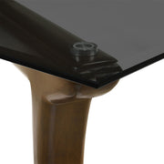 Danzel - Dining Table With Glass Top - Vintage Oak - R&R Furniture Gallery (Fountain Valley, CA)