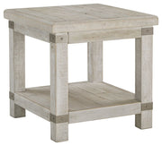 Carynhurst - Rectangular End Table - White Wash Gray - R&R Furniture Gallery (Fountain Valley, CA)