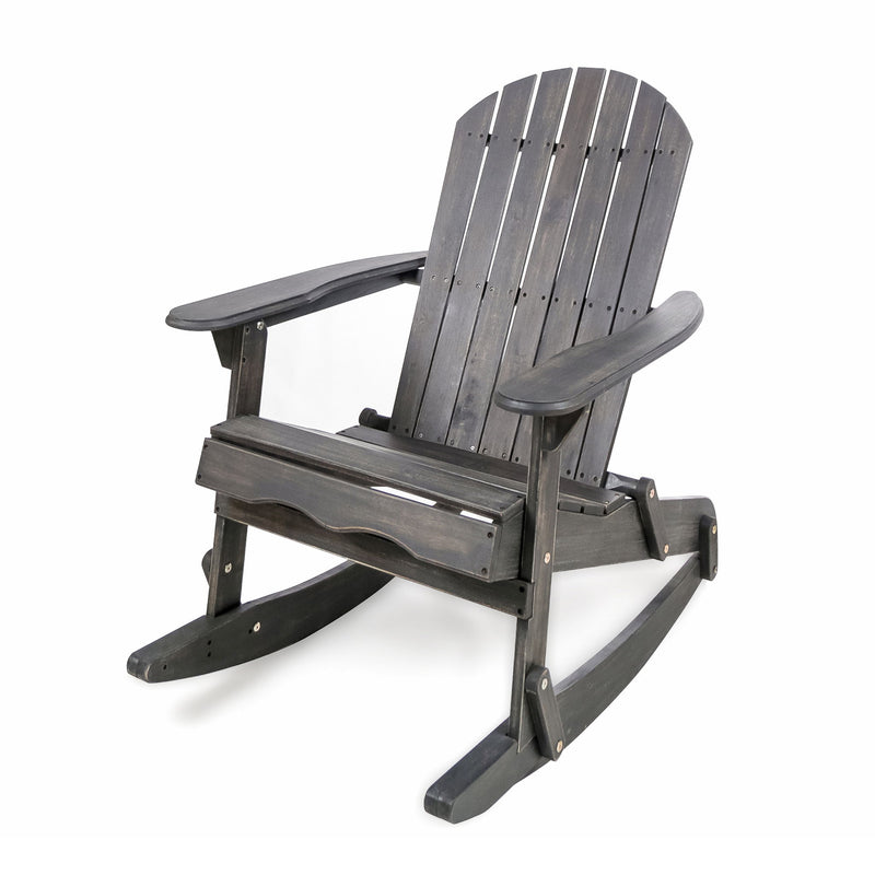 Outdoor Adirondack Rocking Chair With Hand Crafted Details - R&R Furniture Gallery (Fountain Valley, CA)