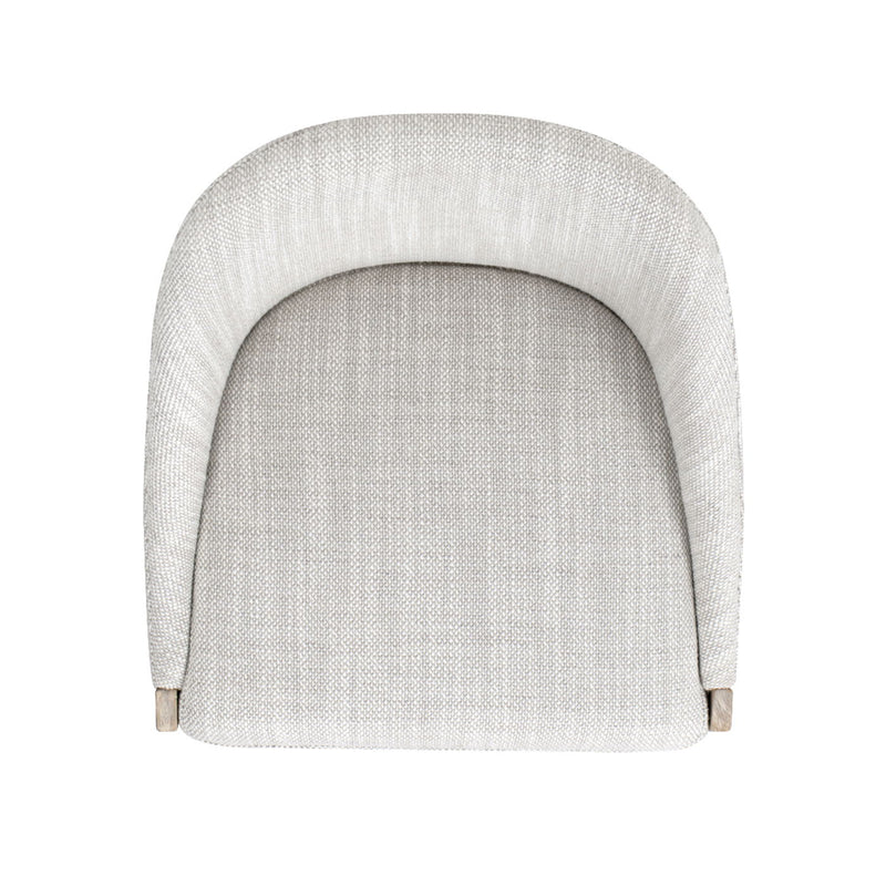 Newport - Coastal Curved Back Upholstered Counter Stool - Two Tone Neutral Gray - R&R Furniture Gallery (Fountain Valley, CA)