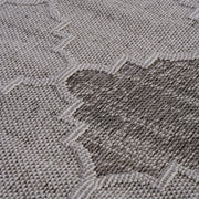 Guros - 8' X 10' Trellis Indoor / Outdoor Area Rug - White / Gray - R&R Furniture Gallery (Fountain Valley, CA)