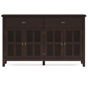 Artisan - Large 4 Door Sideboard Buffet - Dark Chestnut Brown
