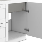 Shaker - Modern Wide Laundry Cabinet With Faucet And Sink - White - R&R Furniture Gallery (Fountain Valley, CA)
