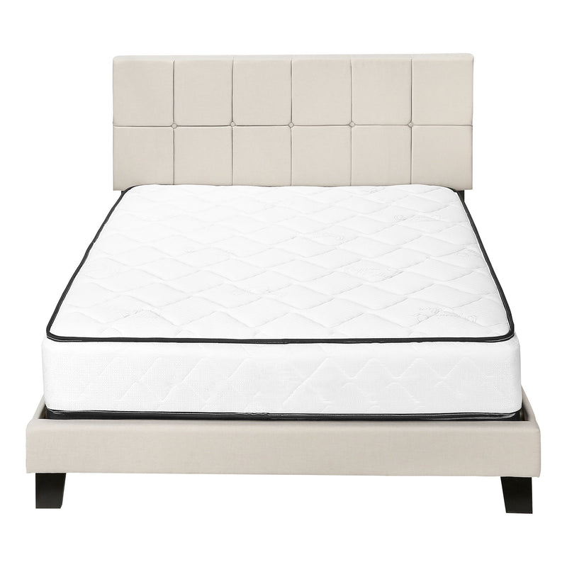 Queen Size Bed, Upholstered, Transitional - Beige - R&R Furniture Gallery (Fountain Valley, CA)