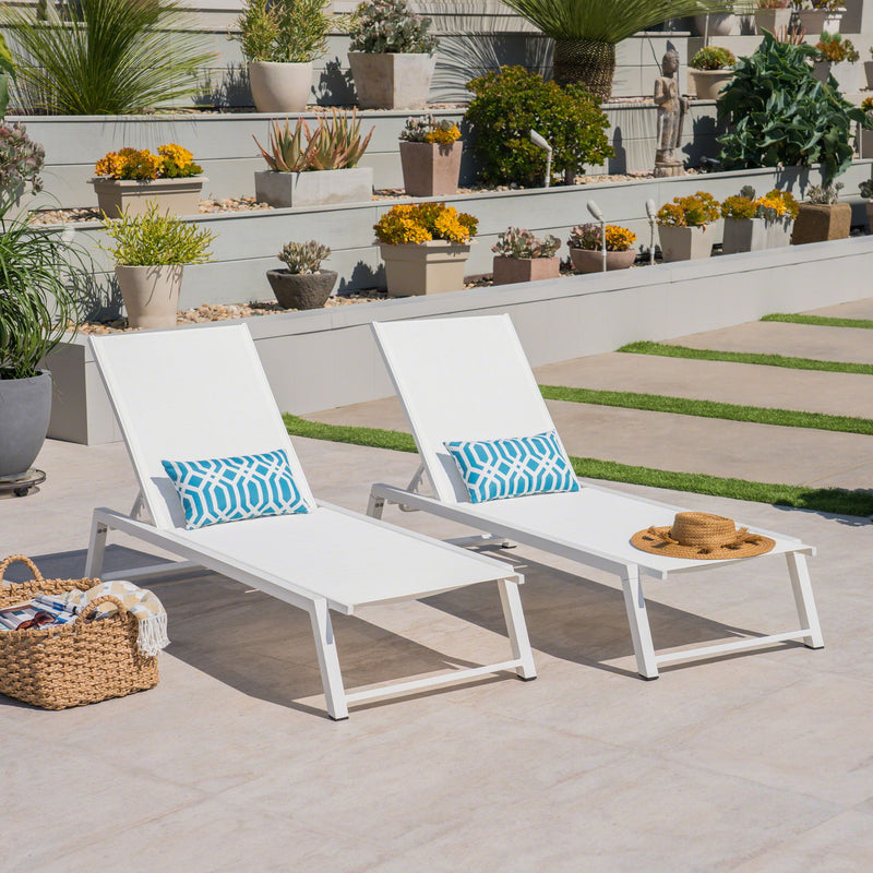 Myers - Modern Chaise Lounge Set With Adjustable Back - R&R Furniture Gallery (Fountain Valley, CA)