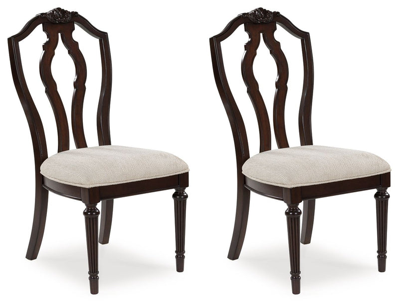 Lavinton - Dining Upholstered Side Chair (Set of 2) - Tan / Brown - R&R Furniture Gallery (Fountain Valley, CA)