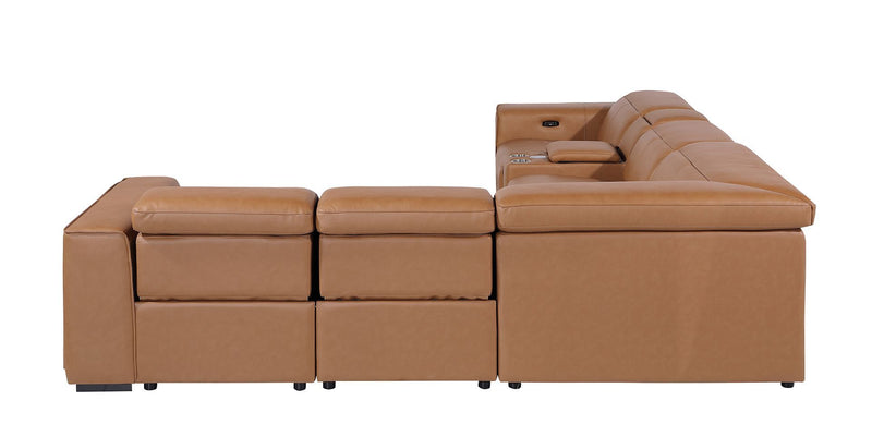 1224 - 6-Piece L-Shaped Sectional Sofa In With 3 Power Recliners & Power Headrests