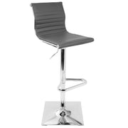 Lumi Source Masters contemporary adjustable barstool with swivel, bar height (28-30 inches), featuring a modern design and cushioned seat.