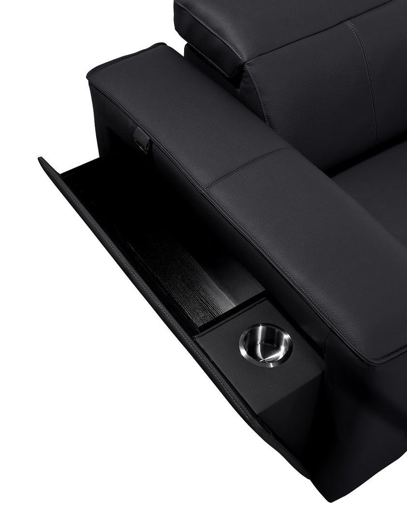 1224 - 3-Piece Modular Power Reclining Sofa In With 3 Power Recliners & Power Headrests