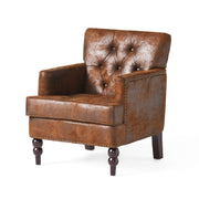 Vitality - Club Chair With Button Tufted Diamond Stitching And Turned Legs - R&R Furniture Gallery (Fountain Valley, CA)