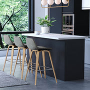 Randolph Bentwood - Upholstered Counter / Bar Height Stool (Set of 2) - R&R Furniture Gallery (Fountain Valley, CA)