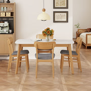 5 Piece Dining Set With Table And Upholstered Chairs - R&R Furniture Gallery (Fountain Valley, CA)