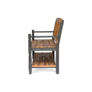 Slatted Bench With Built In Shelf - R&R Furniture Gallery (Fountain Valley, CA)