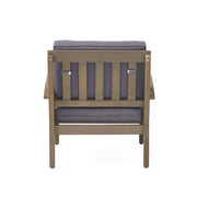 Peyton Club Chair Outdoor Seating Acacia Wood 32.25 X 28.00 X 31.25" - R&R Furniture Gallery (Fountain Valley, CA)