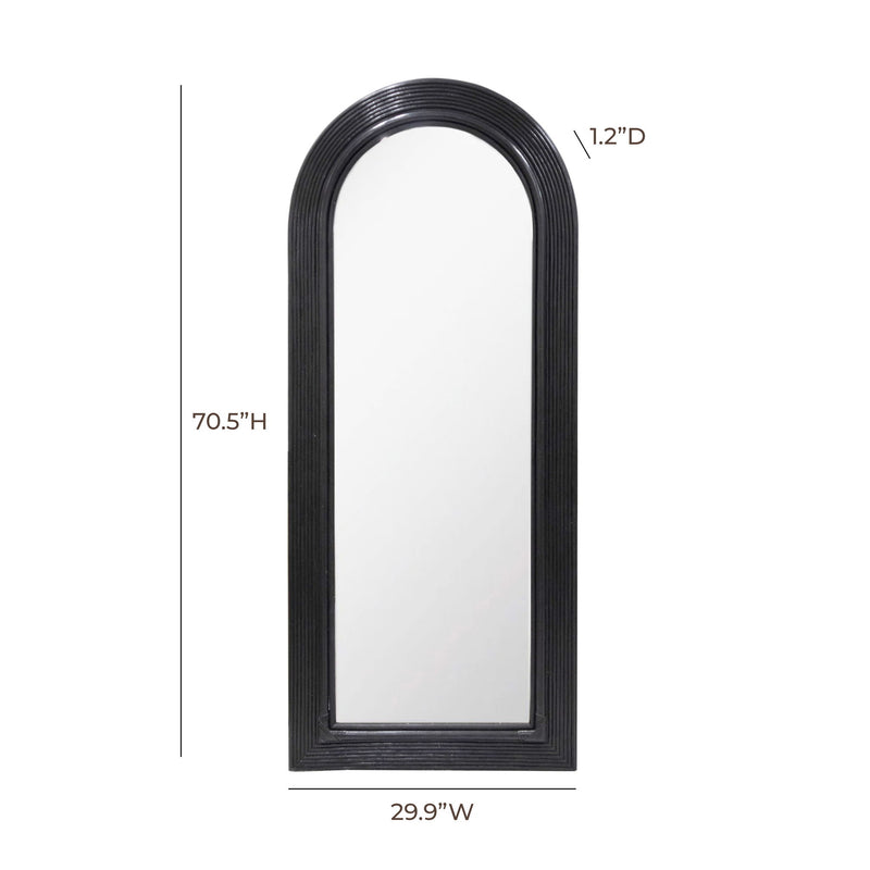 Tanya - Rattan 70" Floor Mirror - R&R Furniture Gallery (Fountain Valley, CA)