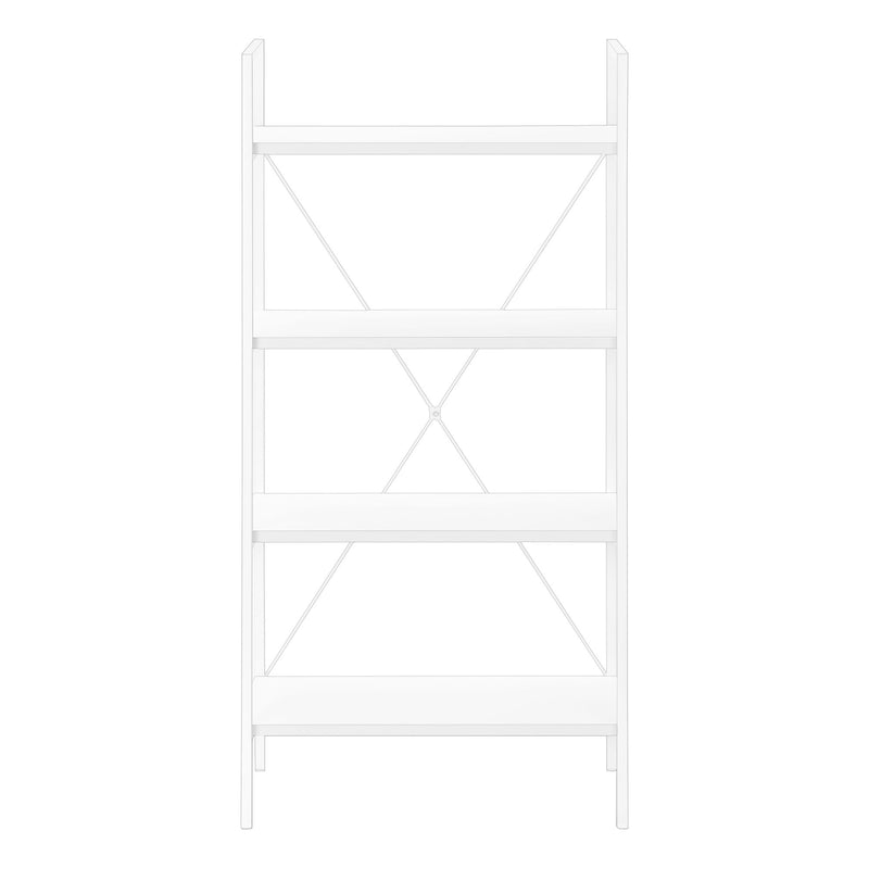 Bookshelf, Bookcase, 4 Tier, Office, Bedroom, Contemporary, Modern - R&R Furniture Gallery (Fountain Valley, CA)