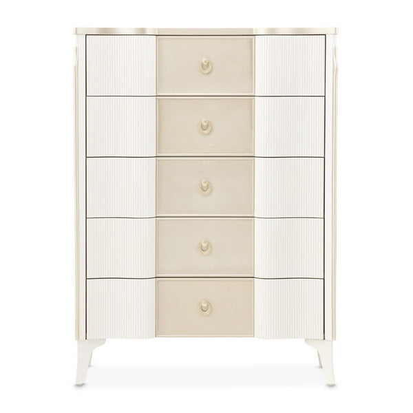 La Marisia - 5-Drawer Chest - Creamy Pearl
