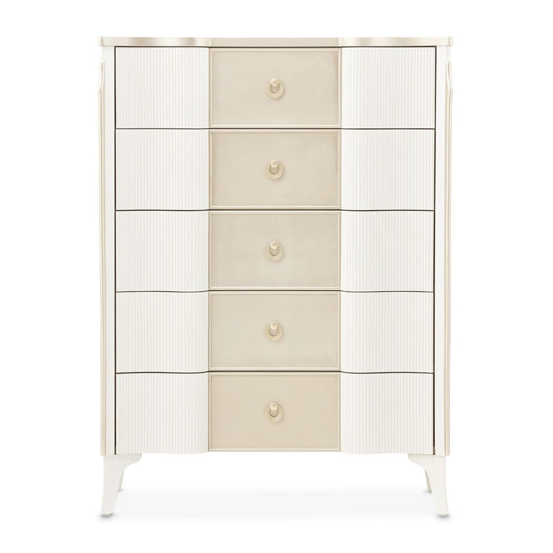 La Marisia - 5-Drawer Chest - Creamy Pearl - R&R Furniture Gallery (Fountain Valley, CA)