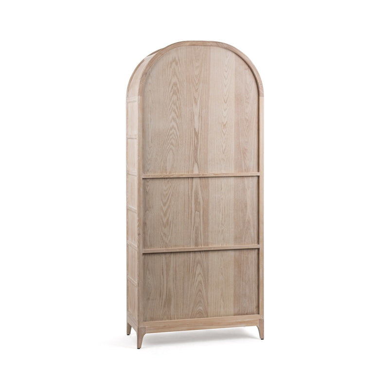 Classic Home Maison Waverly Bookcase with multiple shelves and wood finish, ideal for stylish home or office storage.